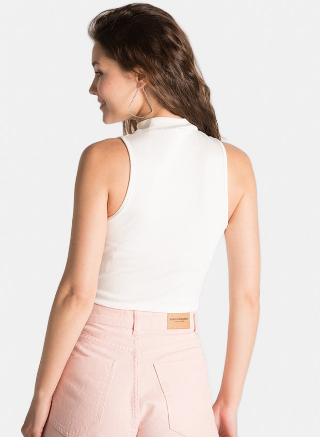 Marco Bergamo CROPPED RIBBED TOP  - Image 4