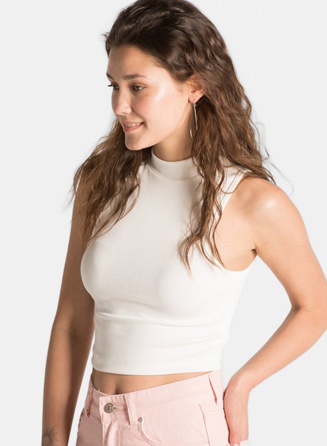 Marco Bergamo CROPPED RIBBED TOP  - Image 2