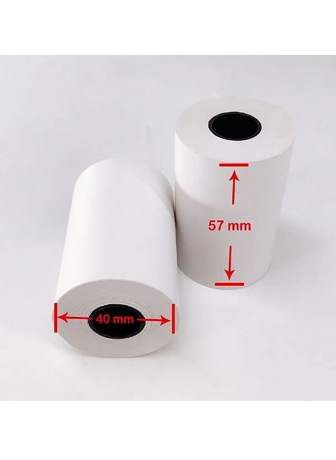 Generic Cash Register Paper 57x40 mm Printed thermal POS Paper Receipt 10 Rolls  - Image 3
