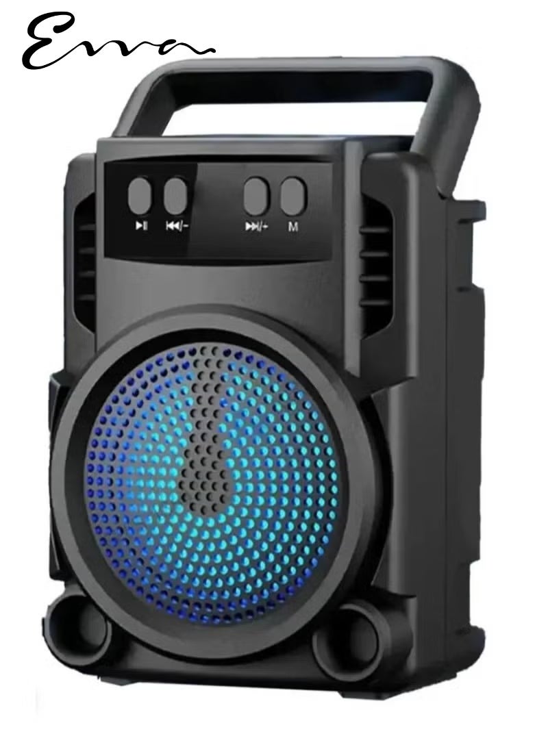 إيفا مكبر صوت لاسلكي ذو جودة عالية يعمل بخاصية البلوتوث للخروجات والتخييم بالإضافة الى فتحة USB , فتحة MICRO SD - Image 1