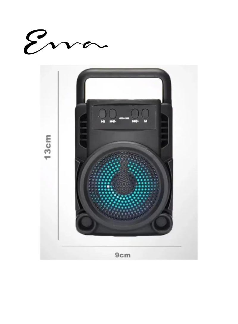 إيفا مكبر صوت لاسلكي ذو جودة عالية يعمل بخاصية البلوتوث للخروجات والتخييم بالإضافة الى فتحة USB , فتحة MICRO SD - Image 3