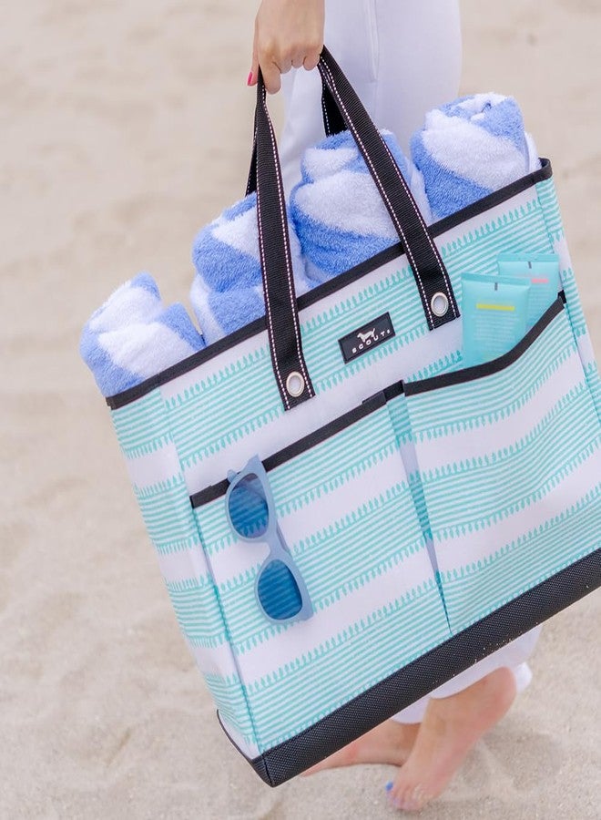 سكاوت حقيبة سكوت بي جيه - حقيبة حمل كبيرة متعددة الاستخدامات للنساء والممرضات والمعلمات والأمهات، مزودة بسحاب و4 جيوب خارجية للتنظيم...، بتصميم أنيق، كبيرة الحجم - Image 3