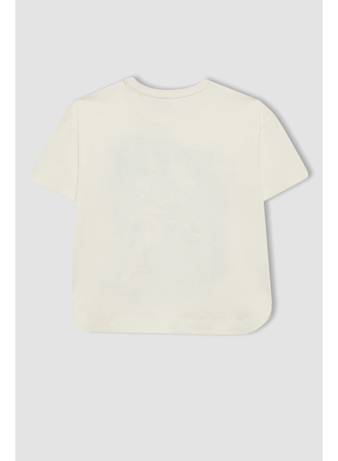 DeFacto Girl Oversize Fit Knitted Short Sleeve Body  - Image 3