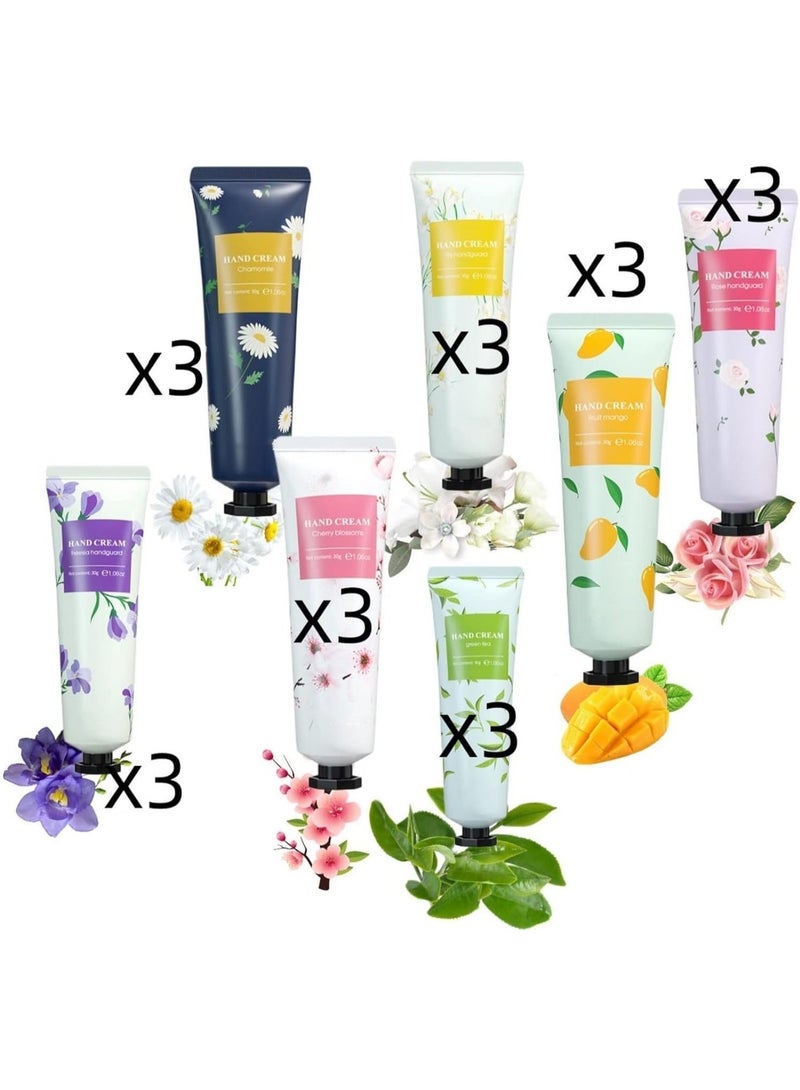 CLENEA 21 Packs Hand Cream Gift, Hand Moisturizing Cream, Extra-Moisturizing Lotion for Women, Natural Plant Scents - Perfect for Mother's Day, Christmas, Birthday - Image 3