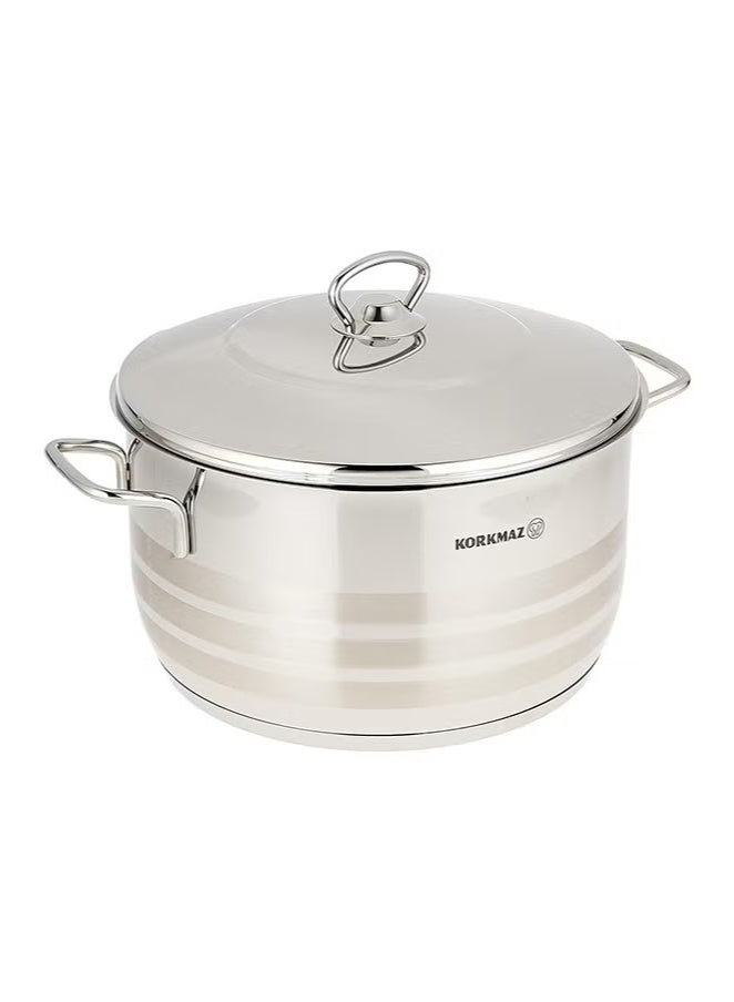 Korkmaz 9 Pieces Ybm Home Korkmaz Stainless Steel Cookware Set Silver A1900 - Image 3