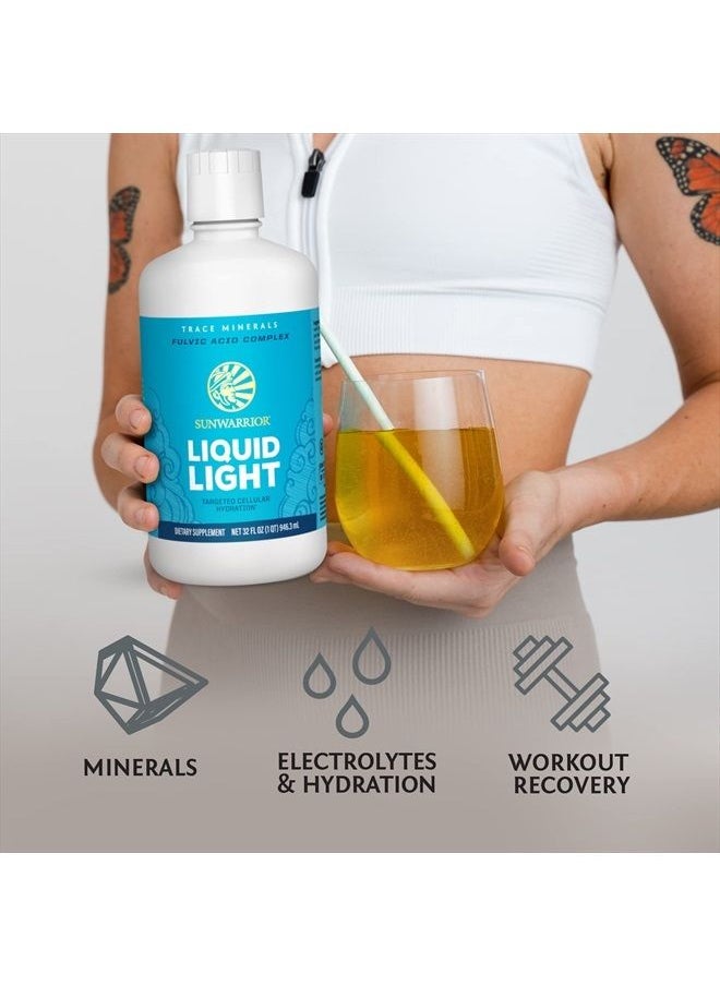 Sunwarrior Fulvic Acid Trace Minerals Drops Supplement Organic Liquid Mineral Water Drops Vegan | Plant Based Liquid Light Mineral Complex 32 Fl Oz 32 Servings by Sunwarrior  - Image 3