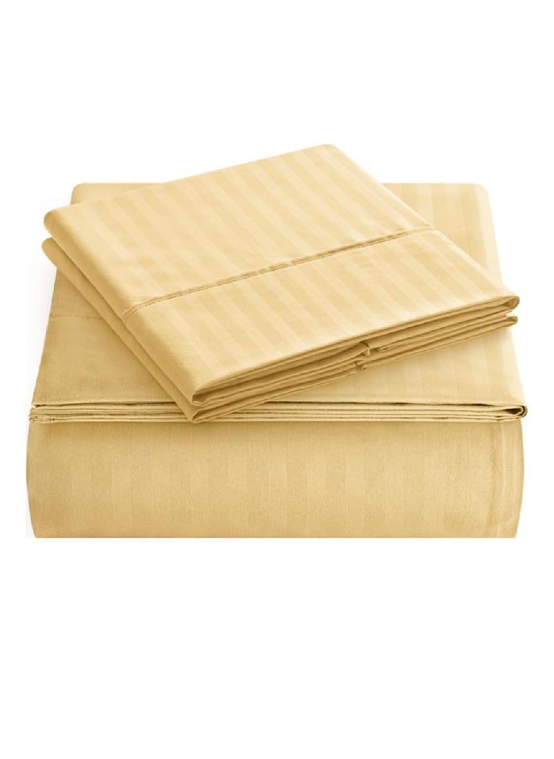 Blueberry Extra Deep Pocket Sheets 100% Cotton 3 Piece Sheet Set 200x200+20cm - Image 1