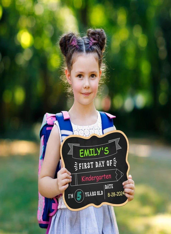 PETCEE First & Last Day of School Chalkboard - 9.5" x 12" Back to School Board Sign Reusable 1st Day of Preschool Kindergarten Photo Props Gifts for Kids Girls Boys - Image 2