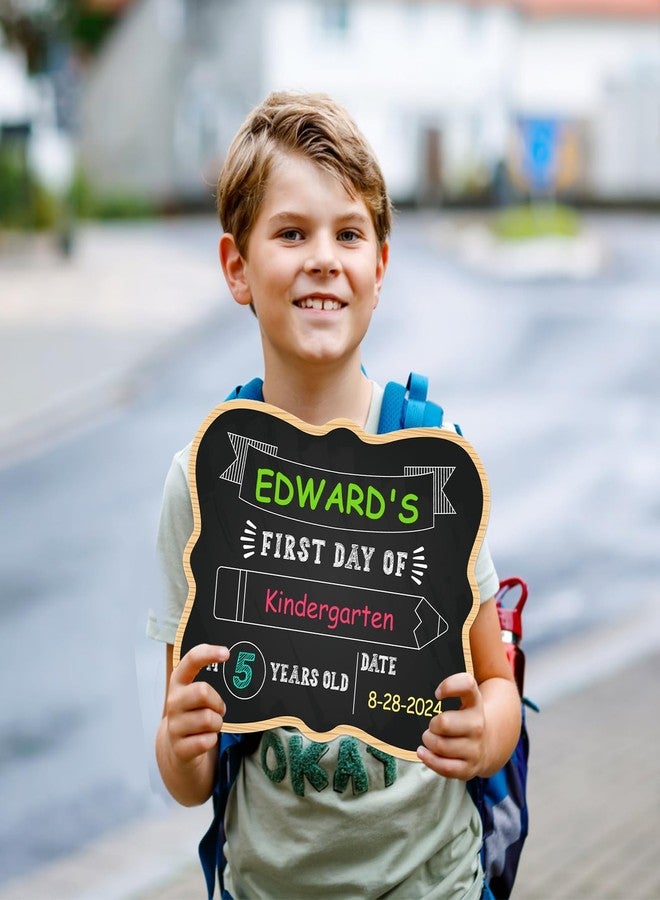 PETCEE First & Last Day of School Chalkboard - 9.5" x 12" Back to School Board Sign Reusable 1st Day of Preschool Kindergarten Photo Props Gifts for Kids Girls Boys - Image 3