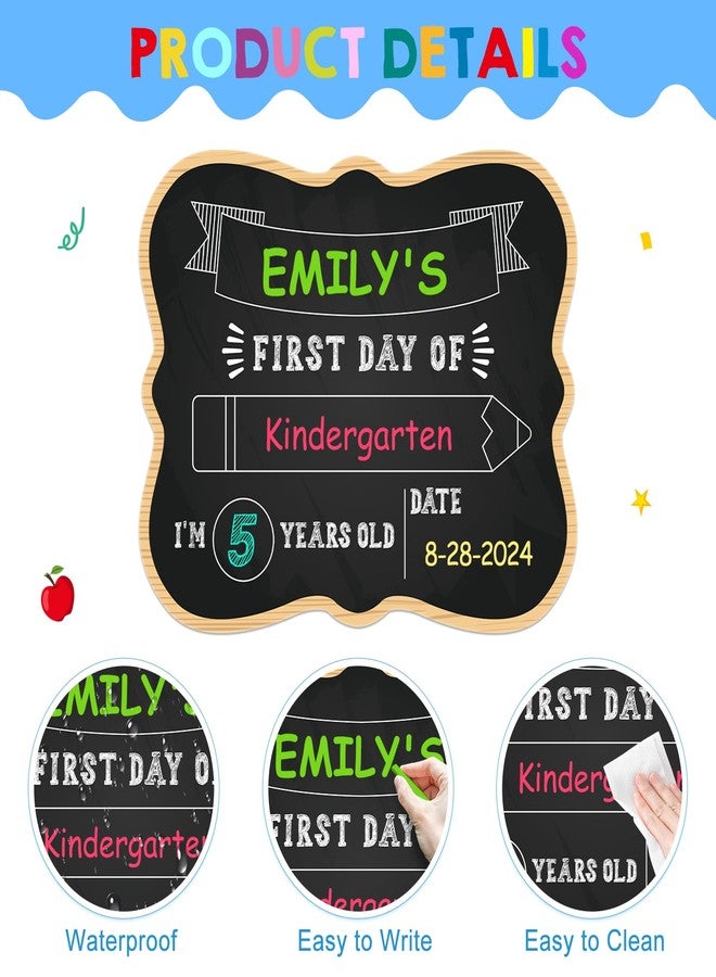 PETCEE First & Last Day of School Chalkboard - 9.5" x 12" Back to School Board Sign Reusable 1st Day of Preschool Kindergarten Photo Props Gifts for Kids Girls Boys - Image 5