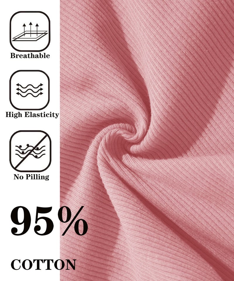 Sth Big 10 Pack Womens Cotton Underwear Sexy Stretch V-Waist Ladies Bikini Panties Low Rise Cotton Cheeky Hipster S-XXL(10A,M) - Image 4
