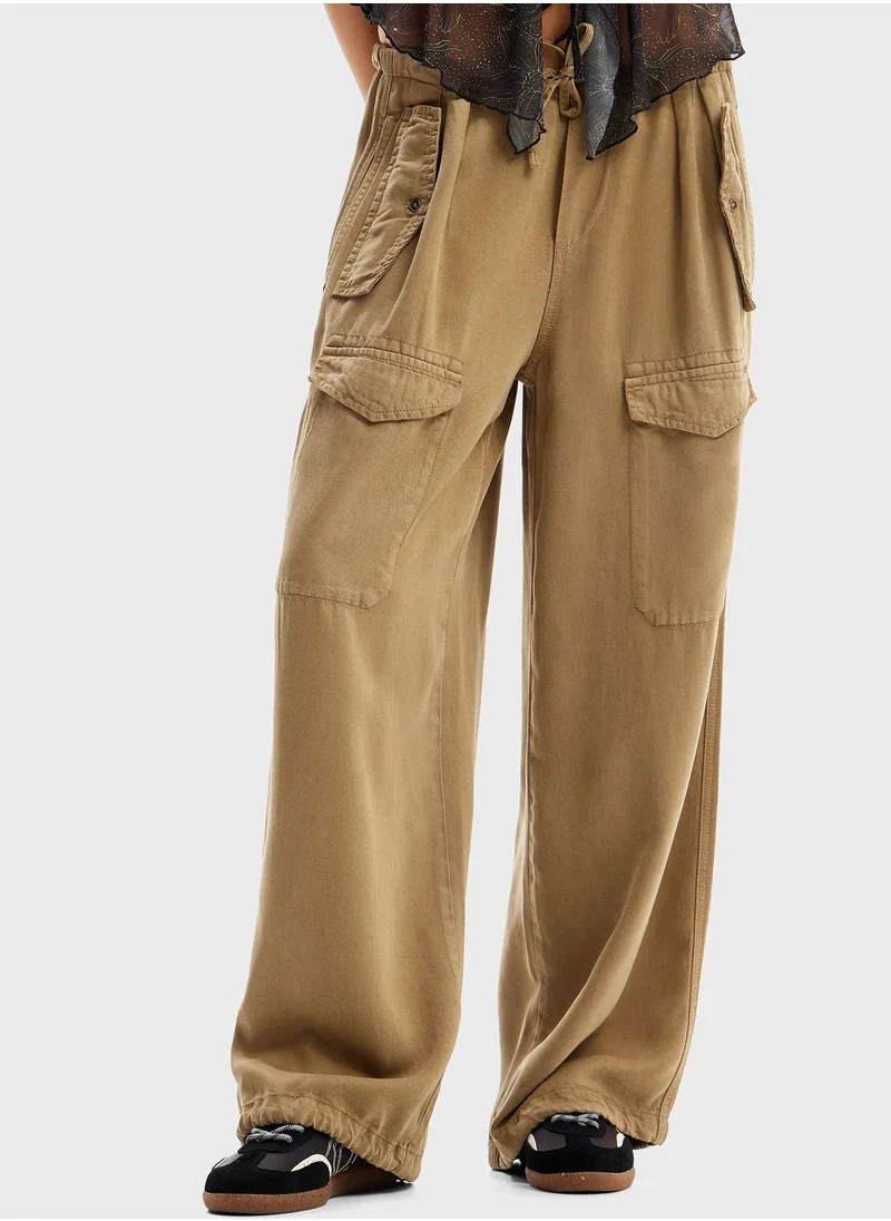 ديسيجوال Pocket Detail High Waist Pants