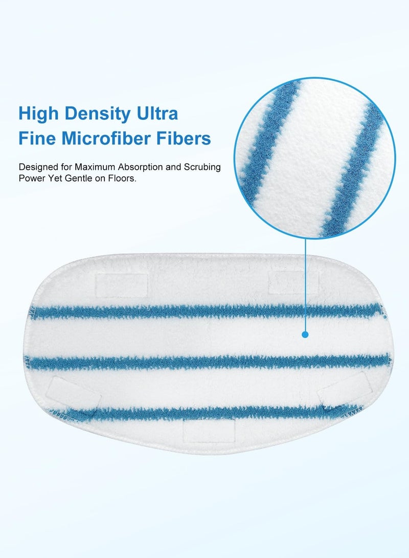 SYOSI Steam Mop Pads Compatible with PurSteam ThermaPro 10-in-1 and 211 Steam Mop Cleaner Microfiber Steam Mop Replacement Pad Washable Reusable Steam Mop Pads for Steamer Floor Cleaning (8 Pack) - Image 2