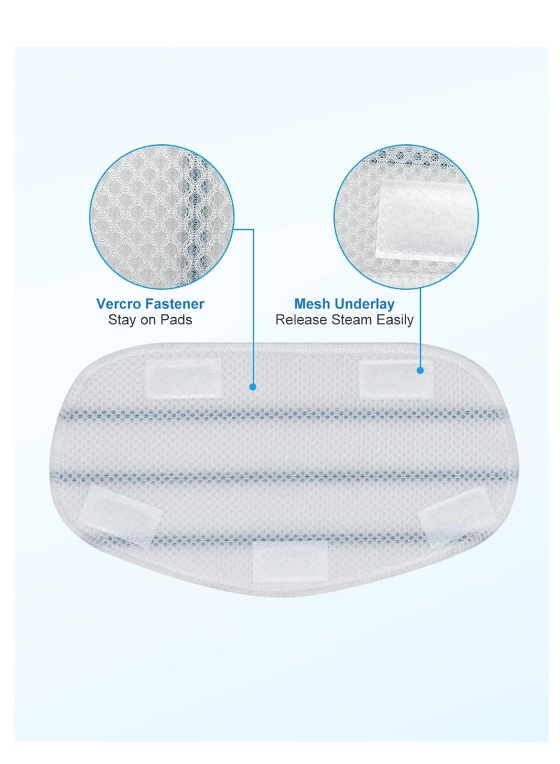 SYOSI Steam Mop Pads Compatible with PurSteam ThermaPro 10-in-1 and 211 Steam Mop Cleaner Microfiber Steam Mop Replacement Pad Washable Reusable Steam Mop Pads for Steamer Floor Cleaning (8 Pack) - Image 4