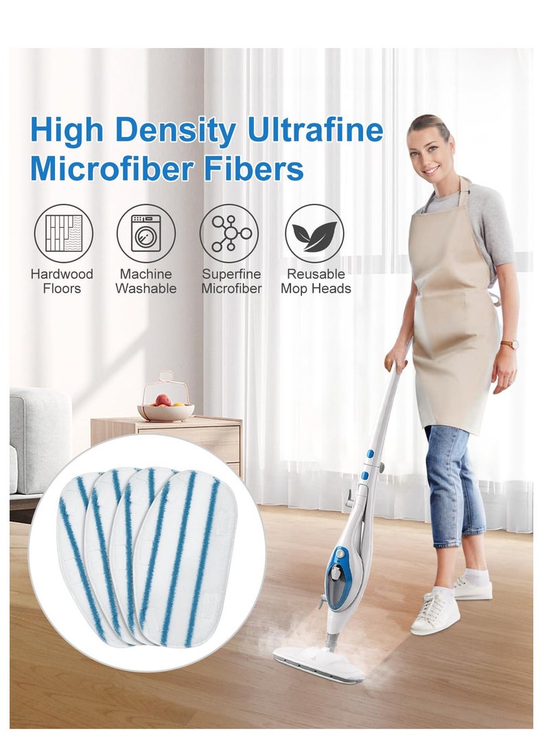 SYOSI Steam Mop Pads Compatible with PurSteam ThermaPro 10-in-1 and 211 Steam Mop Cleaner Microfiber Steam Mop Replacement Pad Washable Reusable Steam Mop Pads for Steamer Floor Cleaning (8 Pack) - Image 3