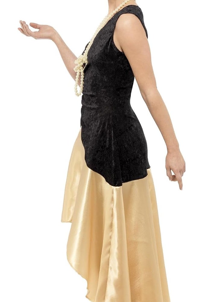 Smiffys 20s Gatsby Girl Costume with Dress, Hat, and Pearl Necklace - Image 2