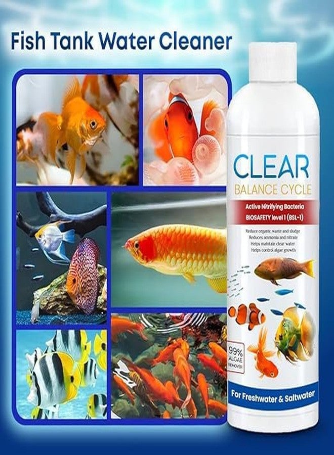 VISIONEX Clear Balance Cycle Aquarium Water Treatment, Active Nitrifying Bacteria, for Freshwater and Saltwater Fish Tanks - Image 2