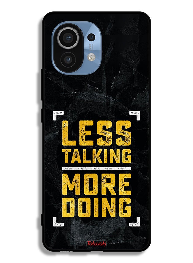 Tolwak Xiaomi Mi 11 Protective Case Cover Less Talking More Doing - Image 2