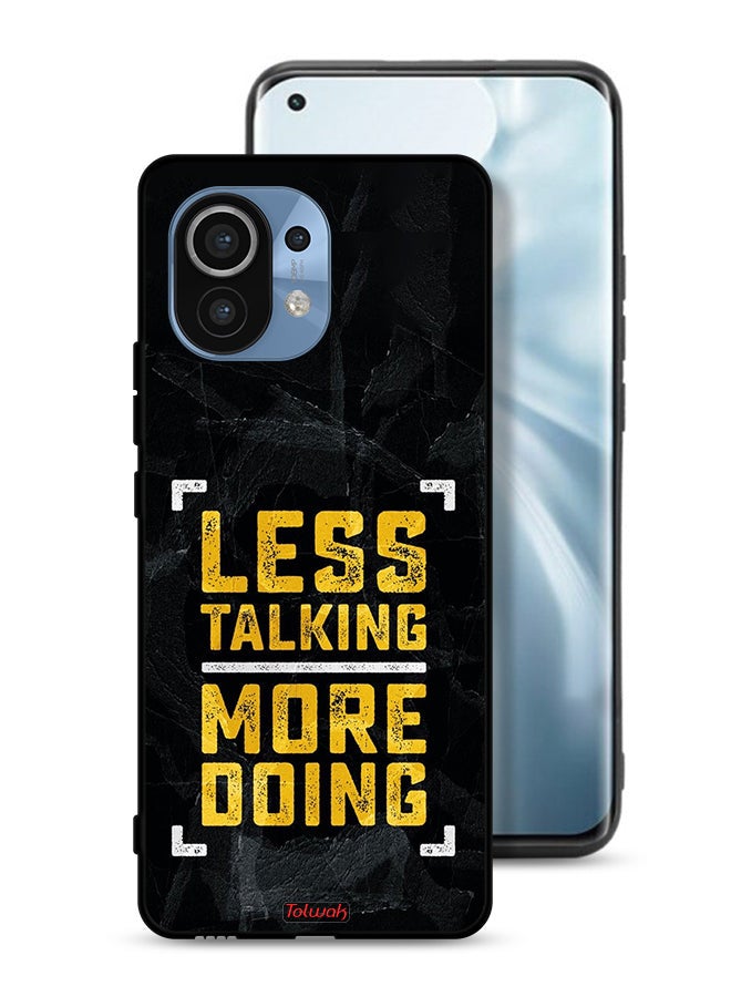 Tolwak Xiaomi Mi 11 Protective Case Cover Less Talking More Doing - Image 1
