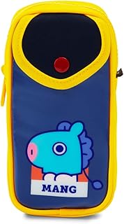 BT21 MANG Character Retro Pencil Case Makeup Pouch Toiletry Bag with Zipper - Image 1