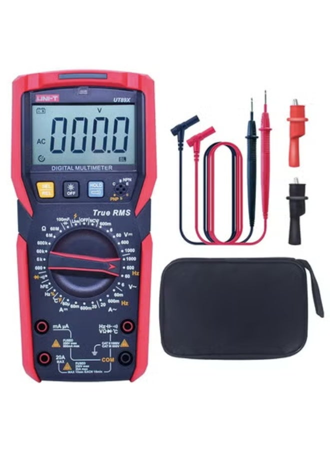 يوني تي UNI-T UT89X جهاز اختبار رقمي متعدد، TRMS 6000 التهم AC DC 1000V Multimetro فولت أوم متر السيارات السعة الكهربائية المتعدد، يقيس درجة الحرارة الحالية مقاومة NCV - Image 1