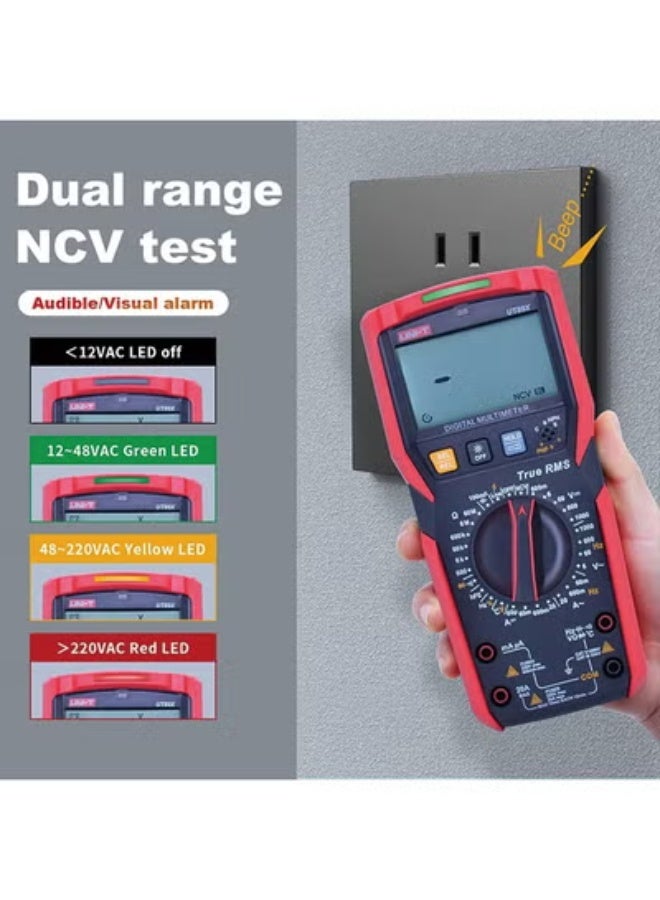يوني تي UNI-T UT89X جهاز اختبار رقمي متعدد، TRMS 6000 التهم AC DC 1000V Multimetro فولت أوم متر السيارات السعة الكهربائية المتعدد، يقيس درجة الحرارة الحالية مقاومة NCV - Image 3
