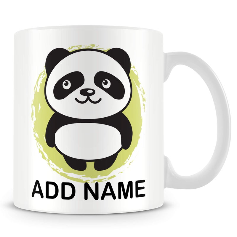 MUGGZ Panda Mug  Personalised Cup with Name  Gift for Kids