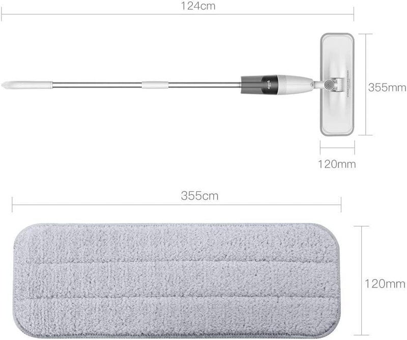 KOM 8pcs Cloth Head Replacement Compatible for Deerma Water Spray Mop Sweeper Microfiber Original Quality - 8pcs/Box - Image 4