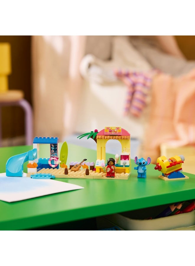 LEGO مجموعة ألعاب بناء LEGO Disney المرح على الشاطئ مع ليلو وستيتش 43280 (85 قطعة) - Image 5