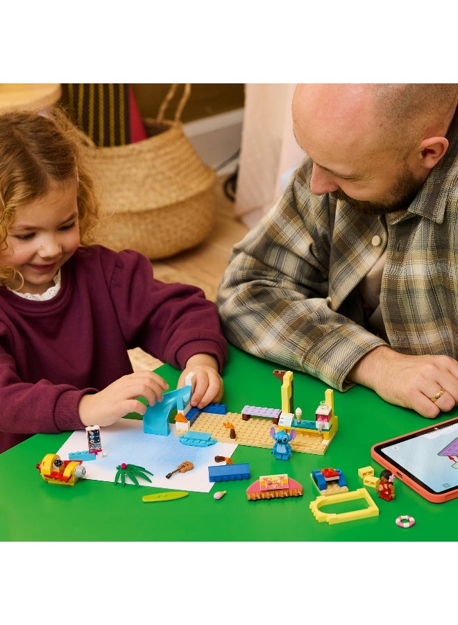 LEGO مجموعة ألعاب بناء LEGO Disney المرح على الشاطئ مع ليلو وستيتش 43280 (85 قطعة) - Image 4