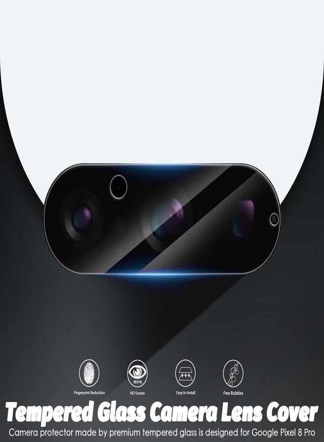 Orzero (3 Pack) Camera Lens Protector Compatible for Google Pixel 8 Pro 6.7", Protector de Cámera Glass High Definition Anti-Scratch Case Friendly Does Not Affect Temperature Sensor (Not for Pixel 8) - Image 2