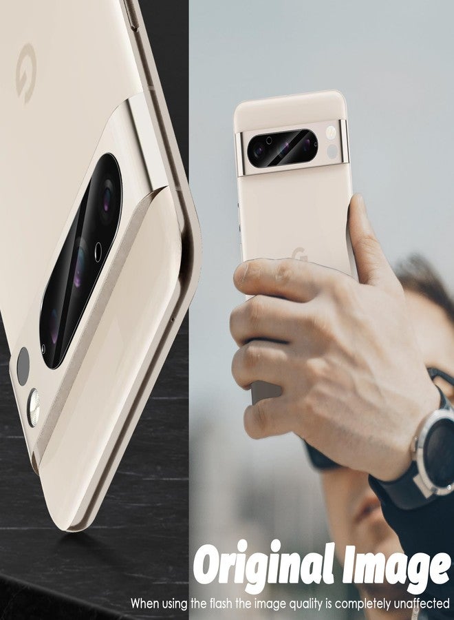 Orzero (3 Pack) Camera Lens Protector Compatible for Google Pixel 8 Pro 6.7", Protector de Cámera Glass High Definition Anti-Scratch Case Friendly Does Not Affect Temperature Sensor (Not for Pixel 8) - Image 4