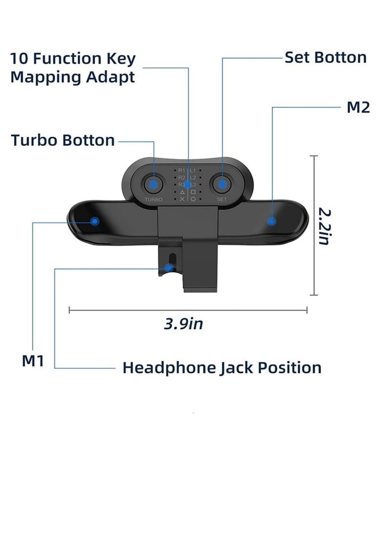 Wired Connection Controller Back Button Attachment Compatible With SONY PS4 Gamepad Rear Extension Adapter Electronic Machine Accessorie  - Image 2