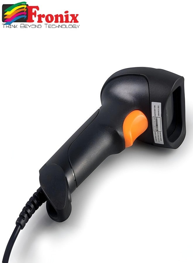 Fronix FB1100 Wired Barcode Scanner – High-Speed 1D CCD USB Handheld Scanner | BIS Certified, Plug & Play, Durable Design for Retail Billing, Warehouse, POS & Inventory Management - Image 5