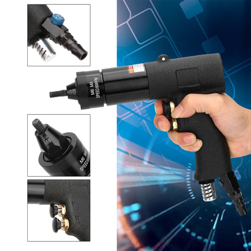 Pneumatic Riveting Gun Pull Nut Automatic Air Riveter Nut Gun Tool (KP-739A) - Image 1