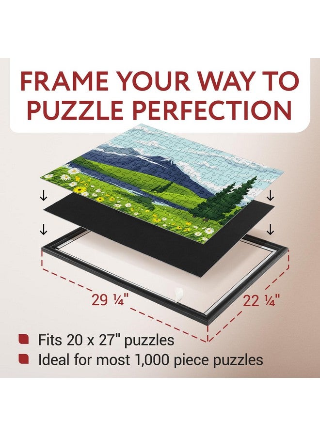 IMPRESA [2 Pack] Puzzle Frame Kit To Display Your Puzzles - Easy To Assemble Frames For Puzzles - Puzzle Mounting Kit Withblack Jigsaw Puzzle Frames & Screws - Puzzle Picture Frames - 20X27 - Image 3