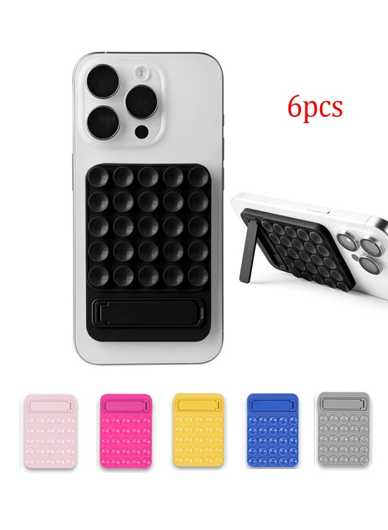 إكس ليفيل 6PCS سيليكون كوب امتصاص حامل الهاتف ، 2 في 1 قبضة الهاتف - Image 1