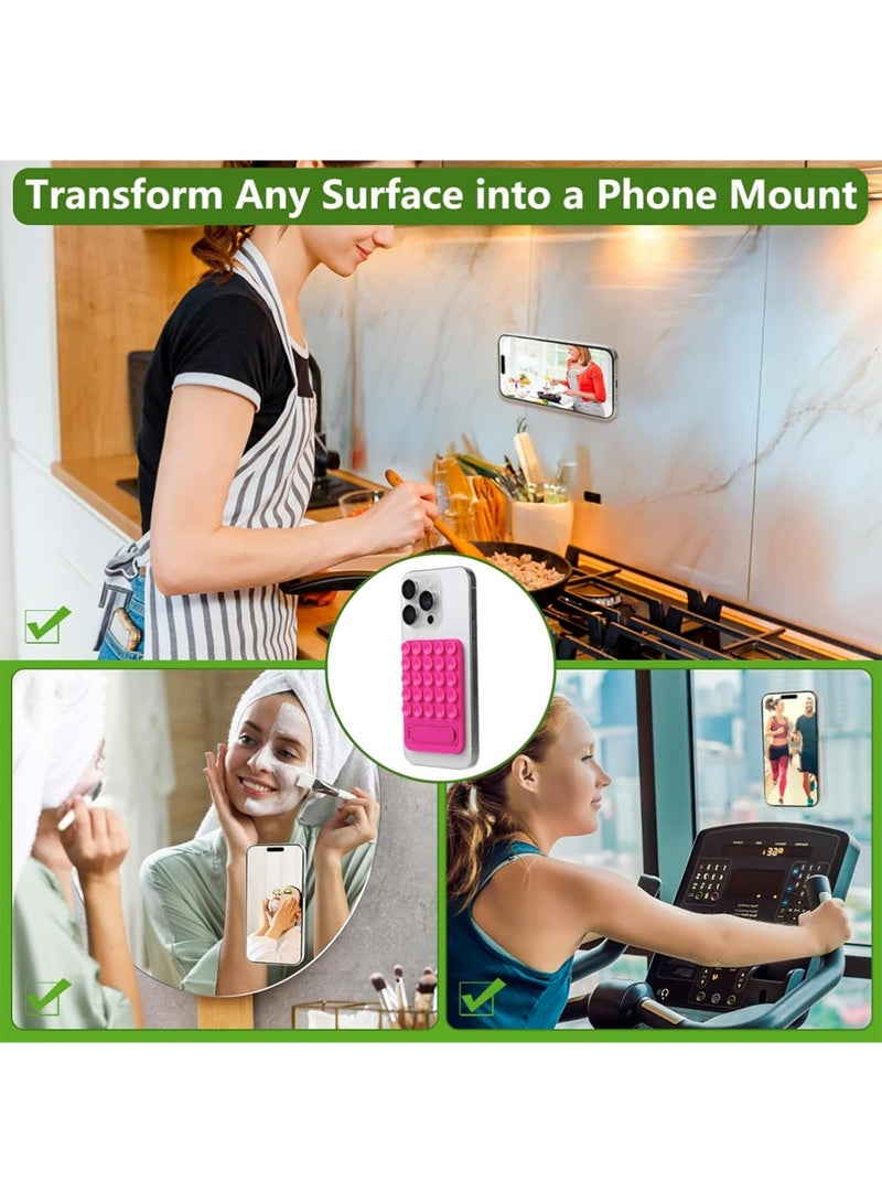 إكس ليفيل 6PCS سيليكون كوب امتصاص حامل الهاتف ، 2 في 1 قبضة الهاتف - Image 4