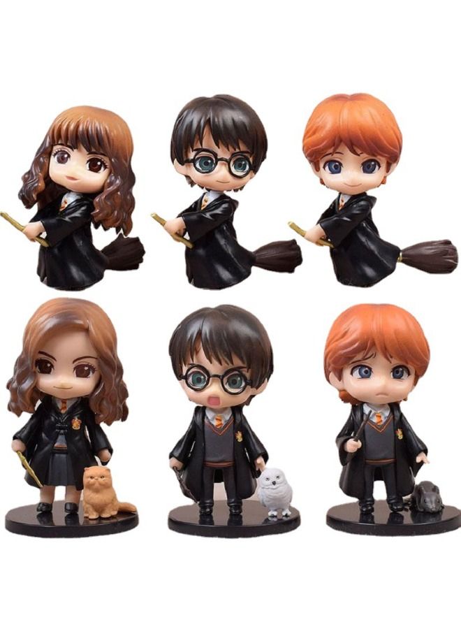 6 Piece Mini Action Figures Sets, Anime Cartoon Small Figurines Toys, Collectible Ornaments for Birthday Holiday Party Favors Supplies, Cake Cupcake Toppers, Car, Micro Landscape, 0.45kg - Image 1