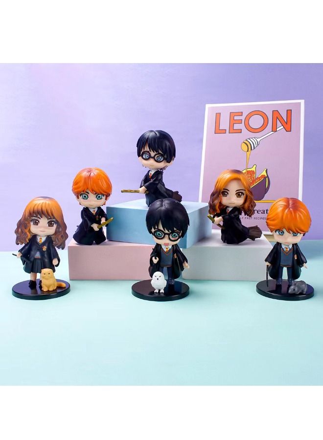 6 Piece Mini Action Figures Sets, Anime Cartoon Small Figurines Toys, Collectible Ornaments for Birthday Holiday Party Favors Supplies, Cake Cupcake Toppers, Car, Micro Landscape, 0.45kg - Image 3