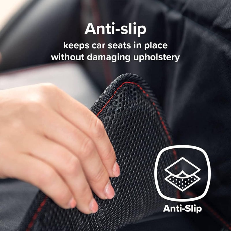 Diono Diono Ultra Mat Complete Back Seat Upholstery Protection from Child Car Seats and Pets Crash Tested Premium Ultra Thick Padding Durable Water Resistant AntiSlip 3 Mesh Storage Pockets  - Image 3