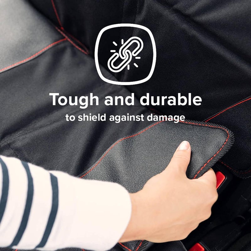 Diono Diono Ultra Mat Complete Back Seat Upholstery Protection from Child Car Seats and Pets Crash Tested Premium Ultra Thick Padding Durable Water Resistant AntiSlip 3 Mesh Storage Pockets  - Image 2