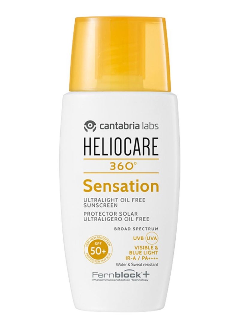 Heliocare 360º Sensation Ultralight Oil Free Sunscreen SPF50+ 50ml - Image 1