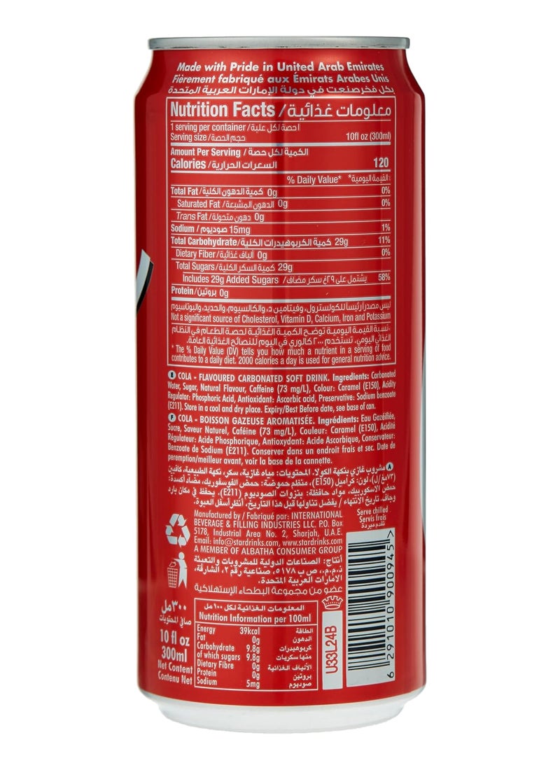 Star Cola Carbonated Soft Drink Cans 6 x 300ml - Image 2