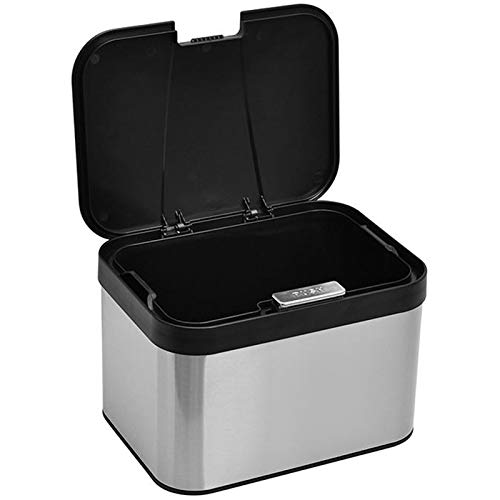 Dullrout Compost Bin for Countertop, Compost Bucket Indoor Sealed, Food Waste Caddy, 1.13 Gallon Kitchen Compost Container with Lid, Compact and Easy Clean, Black Matte - Image 5