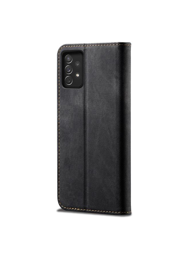 S-TOP Case For Samsung Galaxy A73 5G Denim Texture Casual Style Leather Phone Case - Image 3