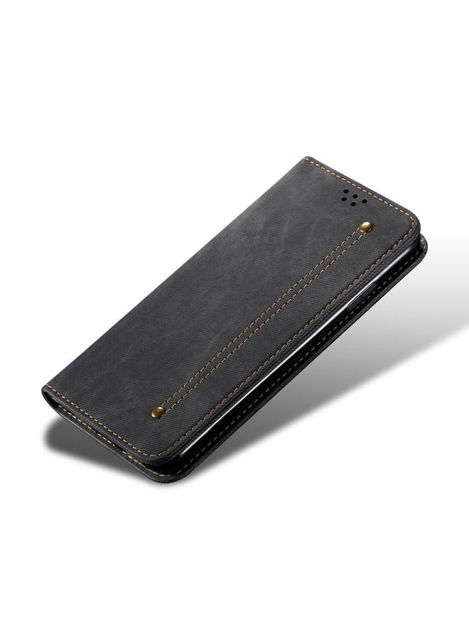 S-TOP Case For Samsung Galaxy A73 5G Denim Texture Casual Style Leather Phone Case - Image 4