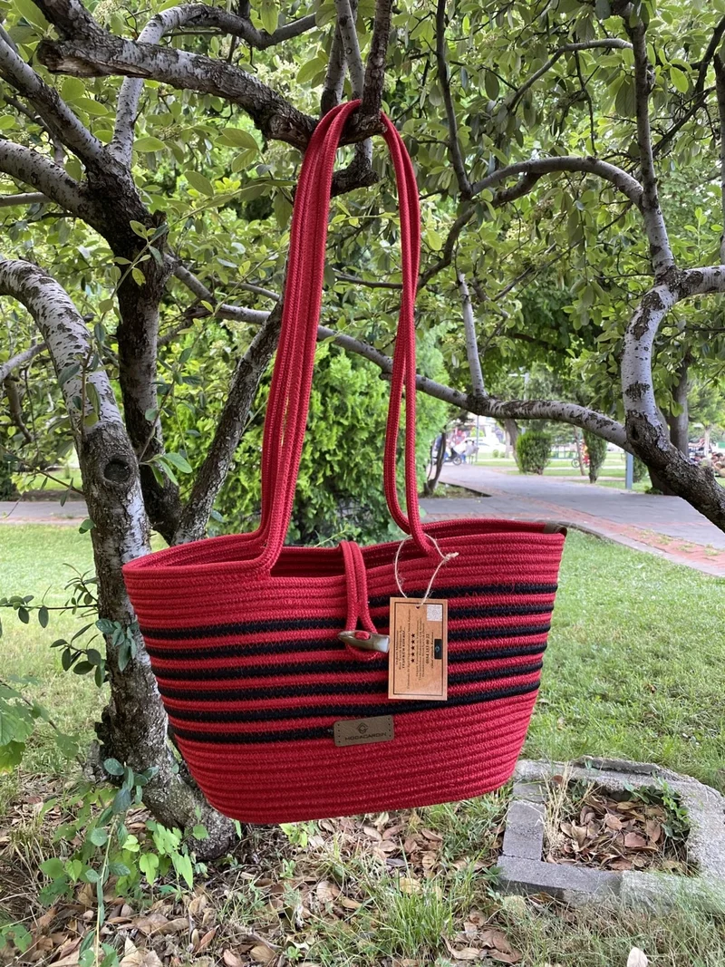 بدز ديري Jute Straw Look Handbag Beach Bag Shoulder Bag