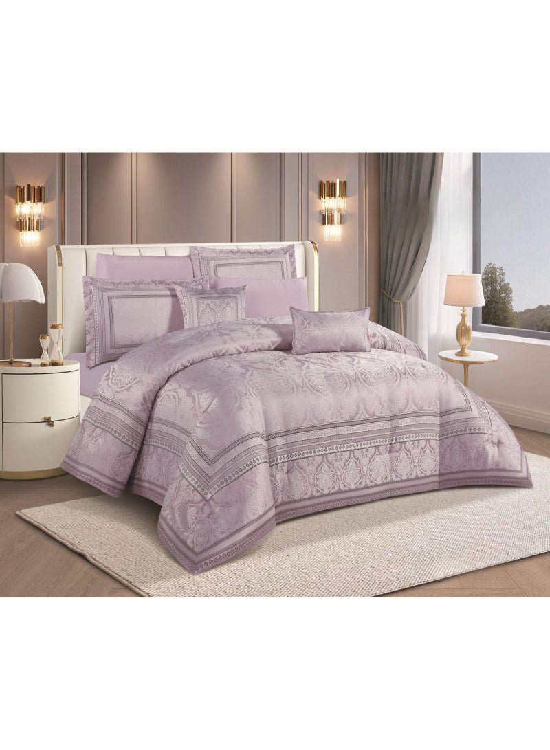 A luxurious double jacquard bedspread that complements the elegance and comfort of your room, measuring 260*240 - Image 1
