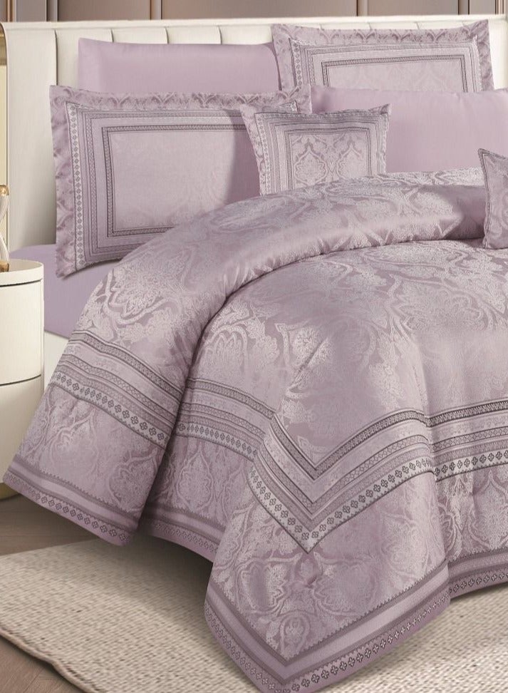 A luxurious double jacquard bedspread that complements the elegance and comfort of your room, measuring 260*240 - Image 2